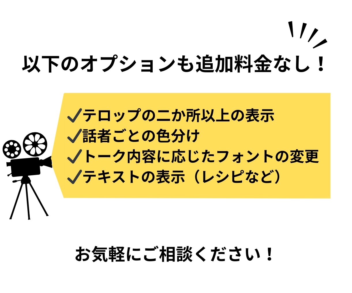 YouTube動画にテキスト、字幕をつけます 動画投稿経験のある編集者が、伝わりやすさをサポートします イメージ4