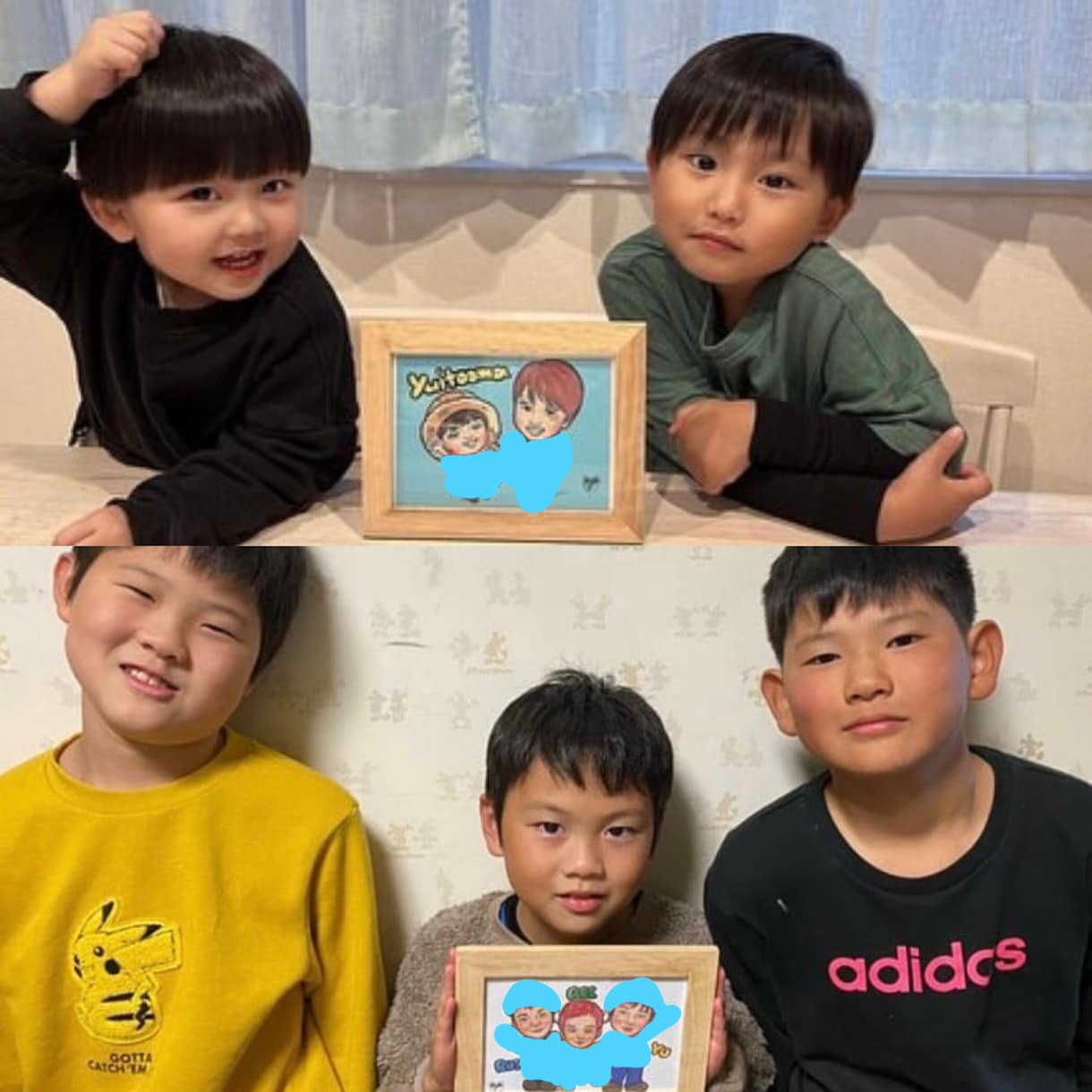 最短当日納品！デジタルの可愛い似顔絵を描きます キラキラPOPでカラフルな背景で可愛いです！ イメージ6