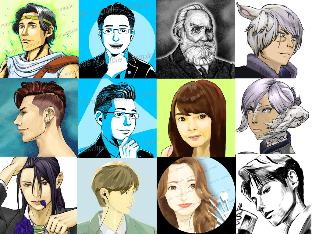 写真から可愛い似顔絵アイコン制作します 初めましての人にも一目で想いが伝わる似顔絵で信頼に繋げます！ イメージ3