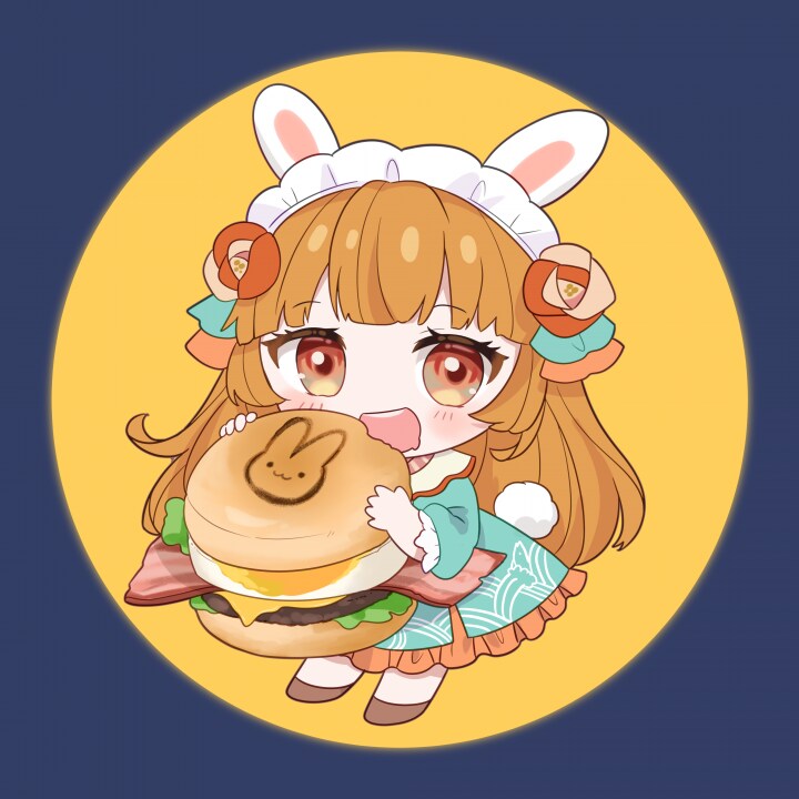 月見の季節にも！ミニキャライラストお描きします うさ耳あり/なしが選べる！お月見イラスト イメージ6