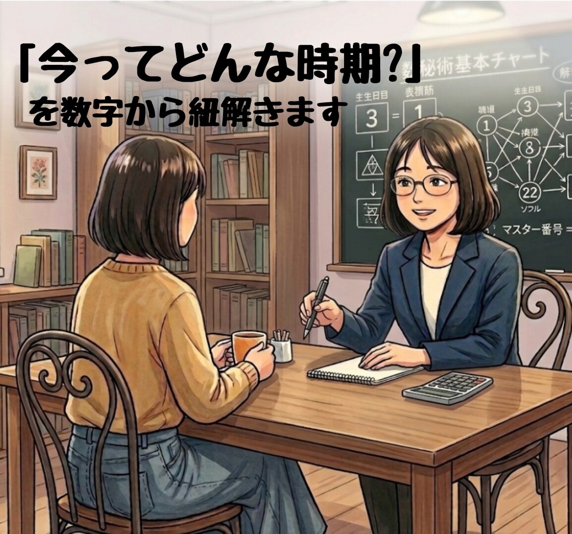 今はどんな時期? を数字から紐解きます 先着5名様限定 生年月日と名前から“今の流れ”を読み解きます イメージ1