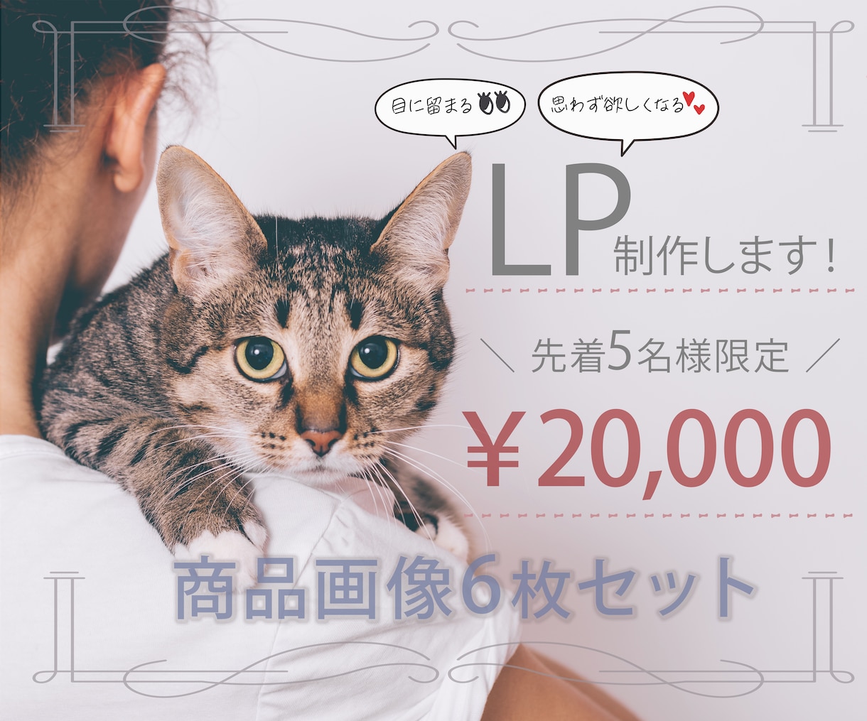 思わず欲しくなる！LP/商品画像制作します 先着５名様限定、特別価格にてLP制作いたします イメージ1