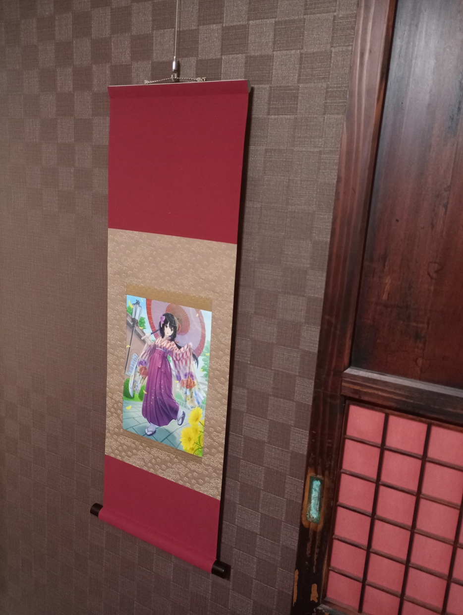 デジタルイラストから【掛軸】を制作します デジタルイラスト作品から掛軸を作ります イメージ2