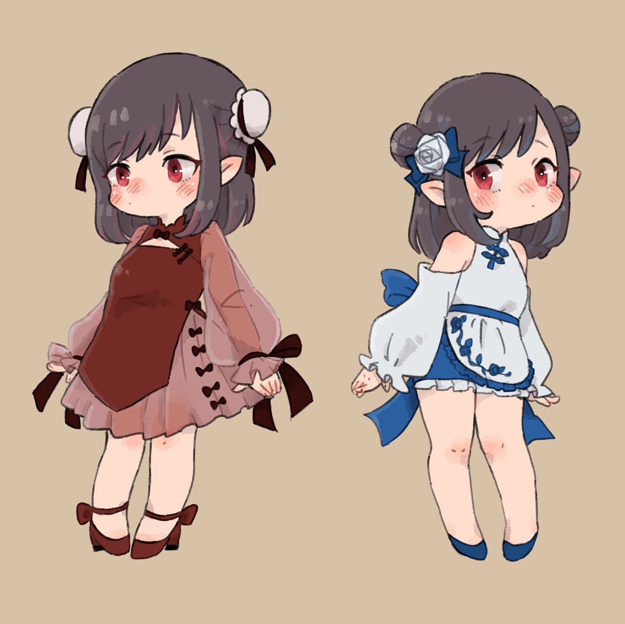 ほんわかとしたイラスト描きます 可愛い女の子男の子描きます！アイコンや動画などにどうぞ！！ イメージ4