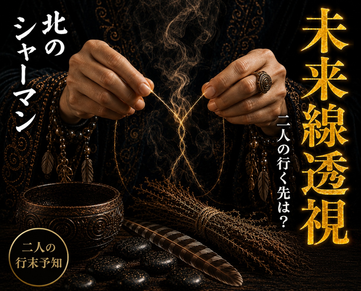 片思い・復縁｜二人の未来と関係の行方を霊視します 北方祈祷×未来線リーディング｜二人の流れを丁寧に読み解きます イメージ1