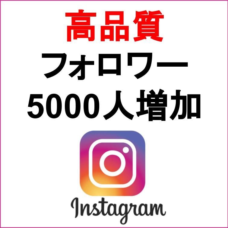 インスタのフォロワー5000人増加させます 【10件限定】減少保証あり！限定価格4500円で+5000人 イメージ1