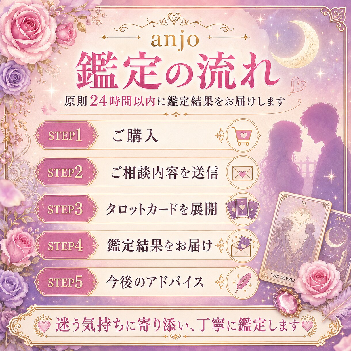 片思いは脈あり？今後の進展をタロットで占います 相手の本音・恋愛感情・二人の未来を丁寧に読み解きます イメージ5