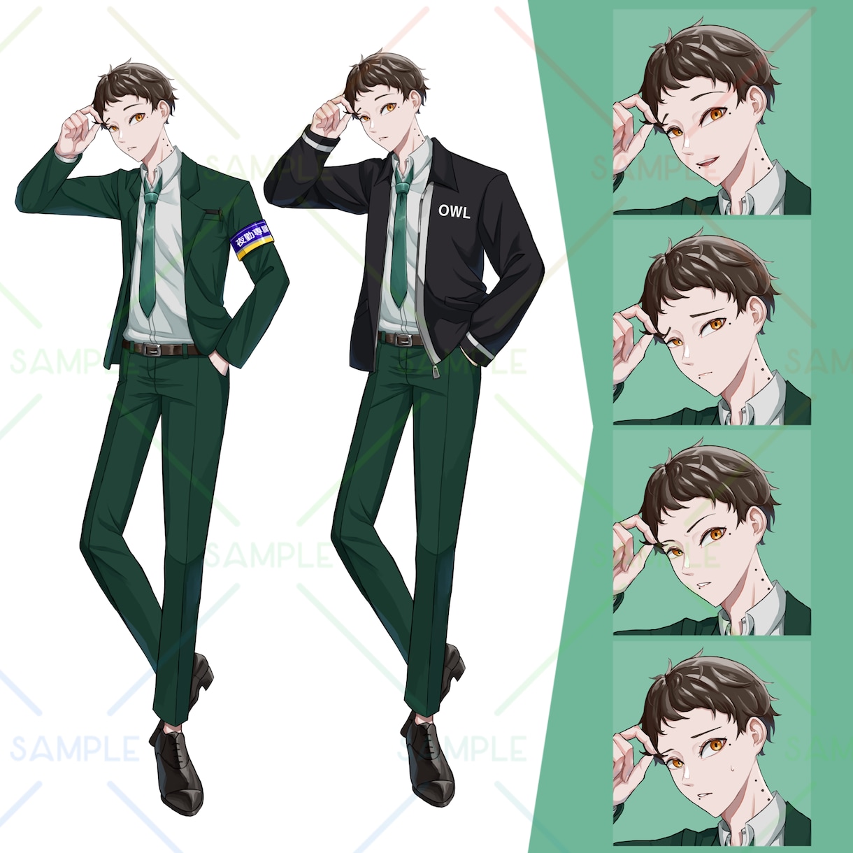 色濃いめTRPGなどに使える全身イラスト描きます かっこかわいいタッチで貴方の理想を再現します イメージ5