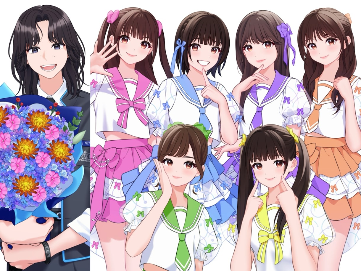 大きな印刷にも♪華のある似顔絵を制作いたします 魅力を引き立て、印象に残る作品をお探しの方へ イメージ1