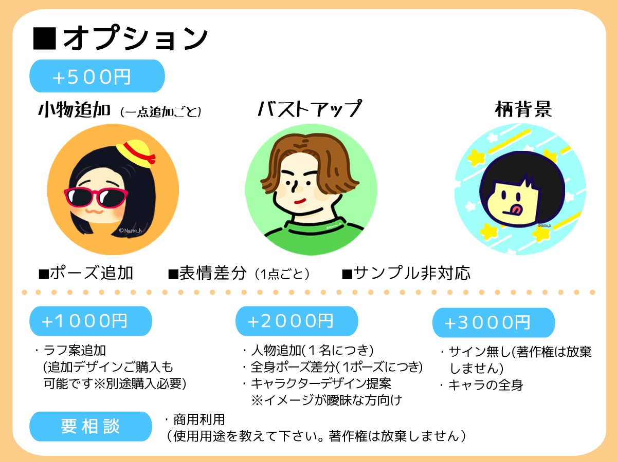 アイコン作成します 可愛い、シンプル、ポップ、お好みのテイストでお描きします イメージ3