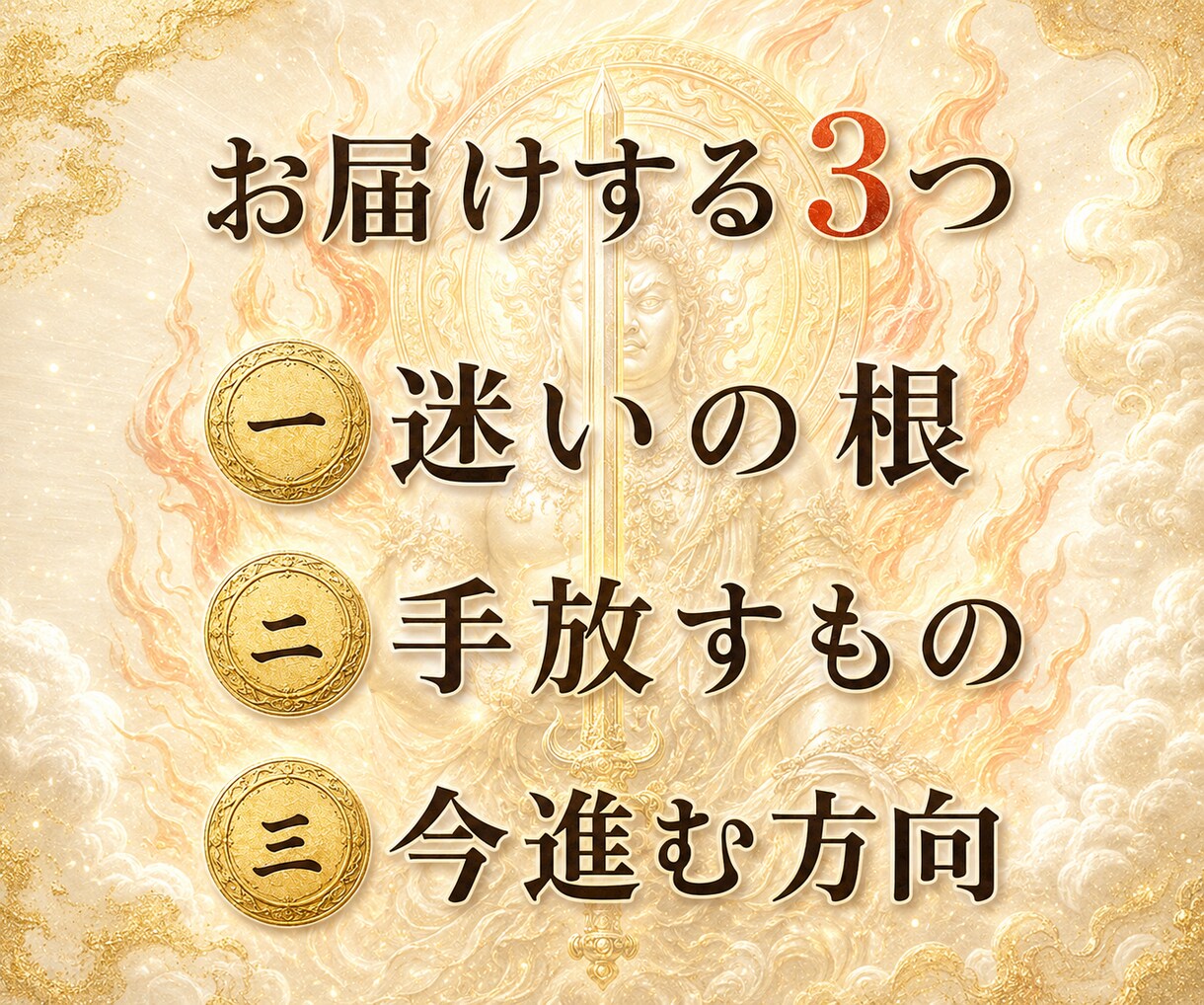不動明王の火焔で迷いの根を霊視します 切れない執着と進む道をお伝えします イメージ4