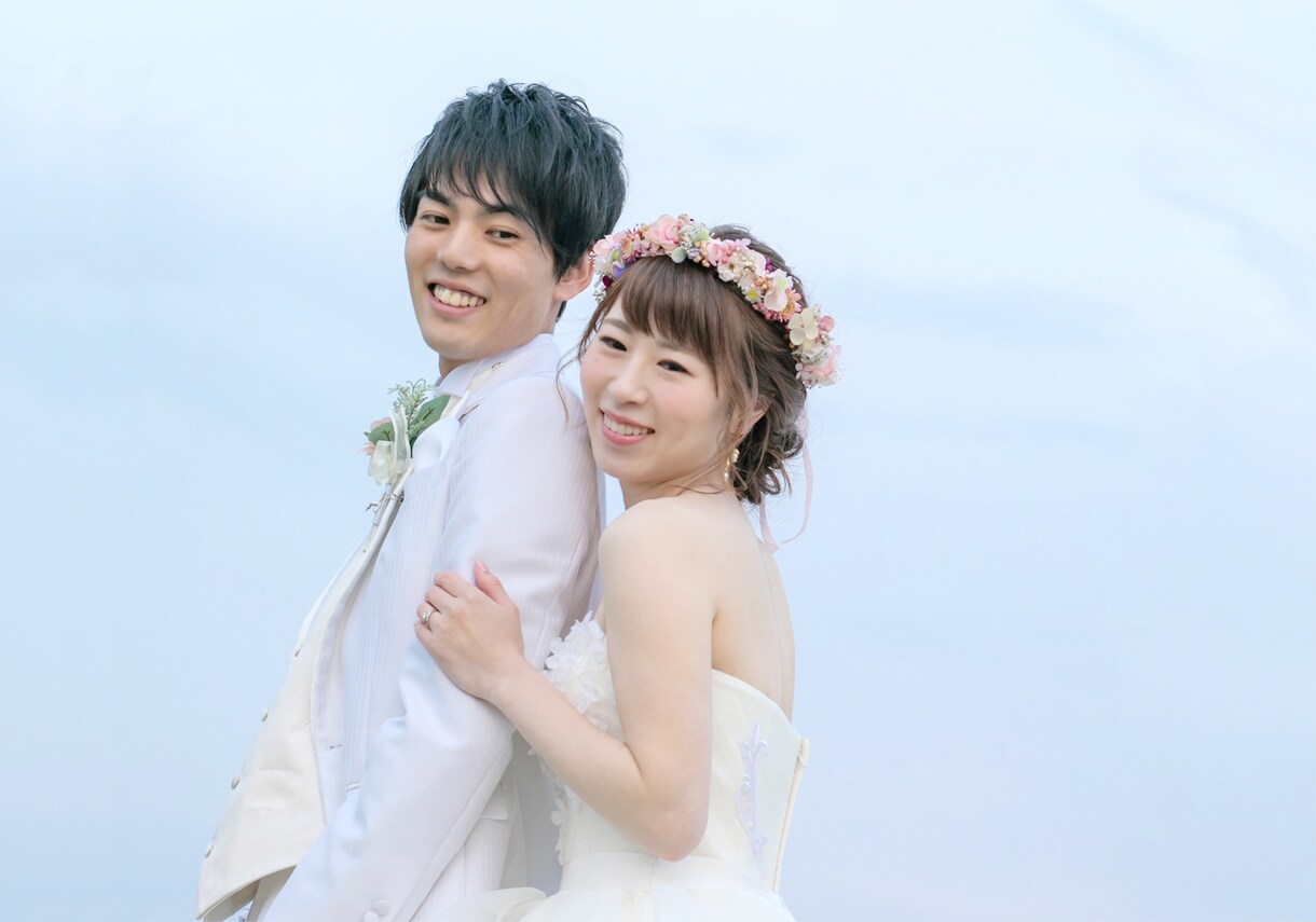 ブライダルフォト 自然な肌補正を致します 現役のフォトスタジオ編集者がレタッチします！ イメージ2