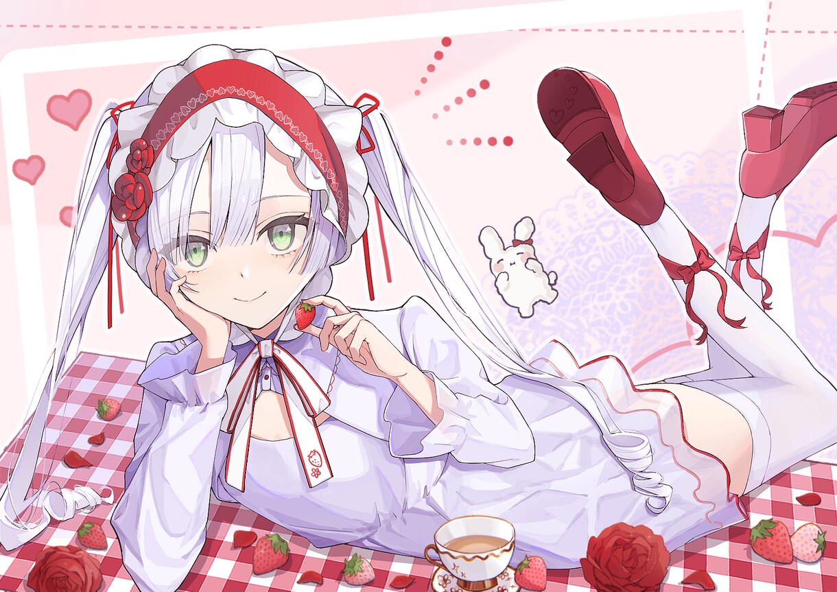 かわいいイラストお描きします 歌ってみたや各種SNS用などの一枚絵お描きします！ イメージ4