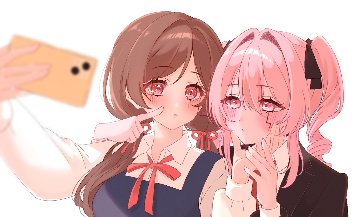 シンプルイラスト制作します ちゅるんと透明感のあるシンプルなイラスト イメージ1