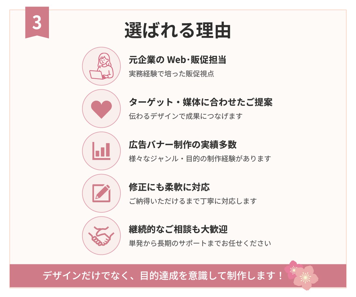 販促目線で伝わるWeb広告・SNSバナー制作します 販促目線で、伝わるバナーを制作します。 イメージ4