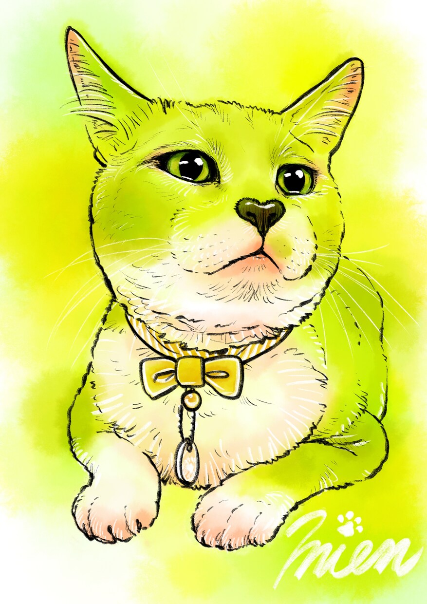 ペット&人物★温かくて優しい似顔絵お描きします ★SNSアイコン、名刺、プレゼントにもご利用頂けます。 イメージ5