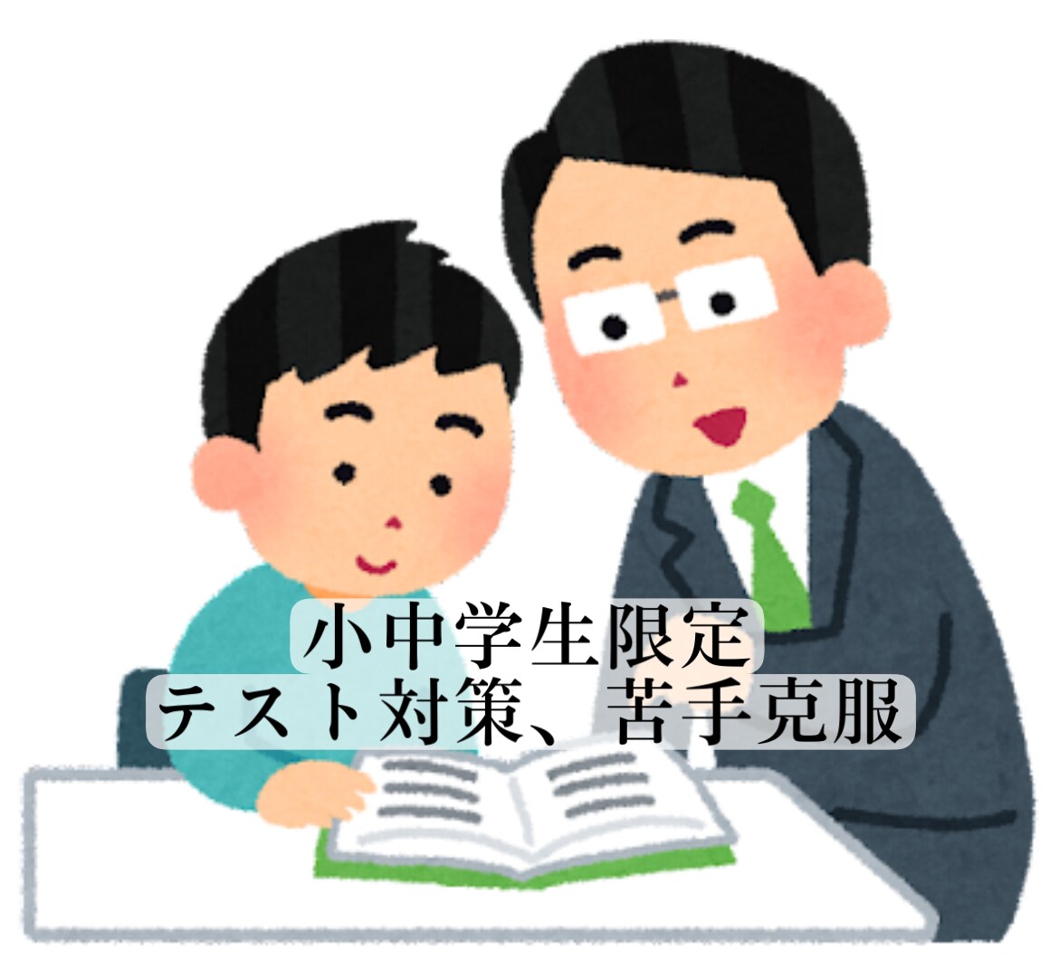 小中学生限定でテスト対策や勉強を教えます 個別指導塾4年間勤務、校舎内保護者満足度1位の元講師 イメージ1
