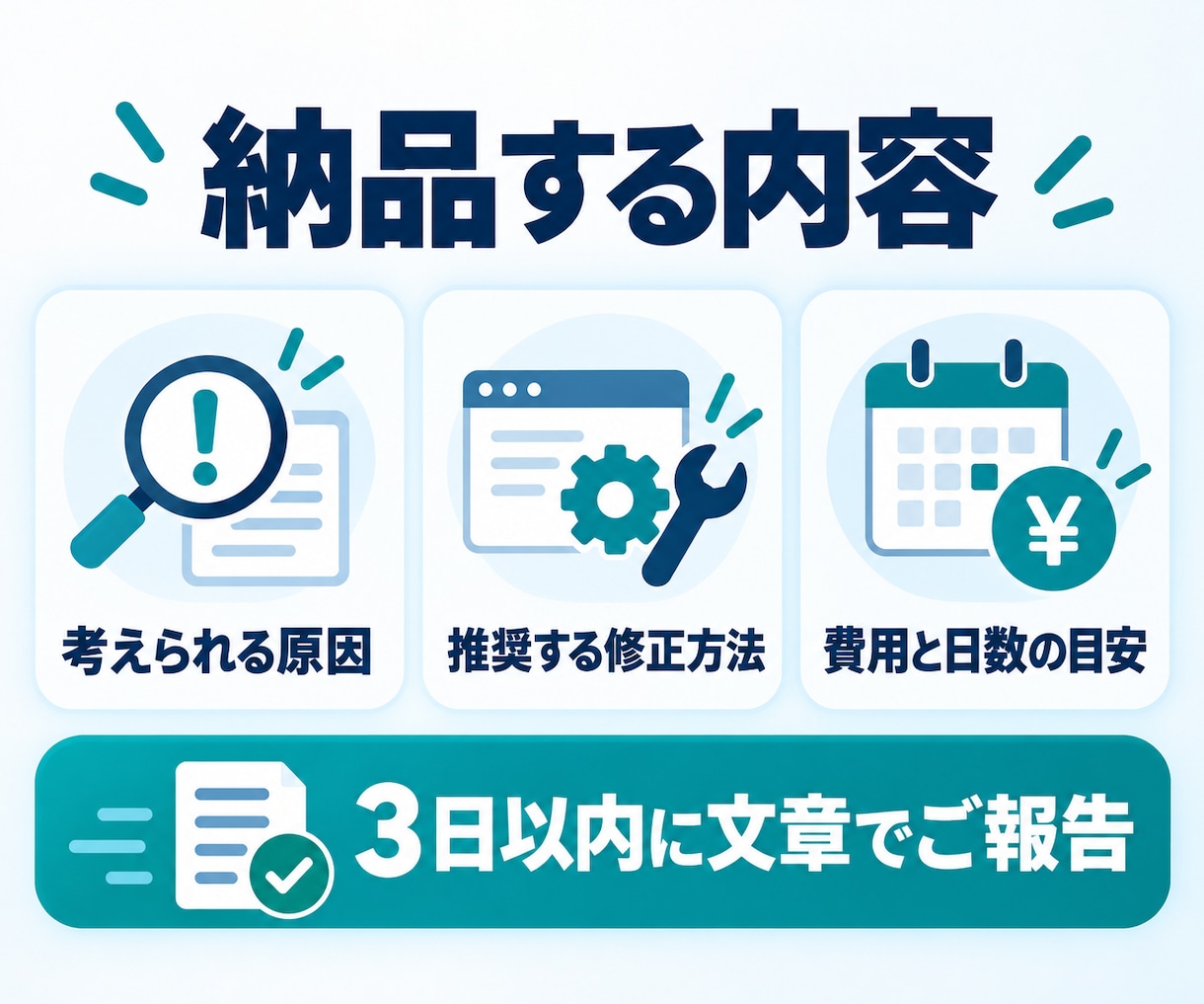 WordPress・Shopifyを診断します 表示崩れ・エラーの原因と修正方針を整理 イメージ3