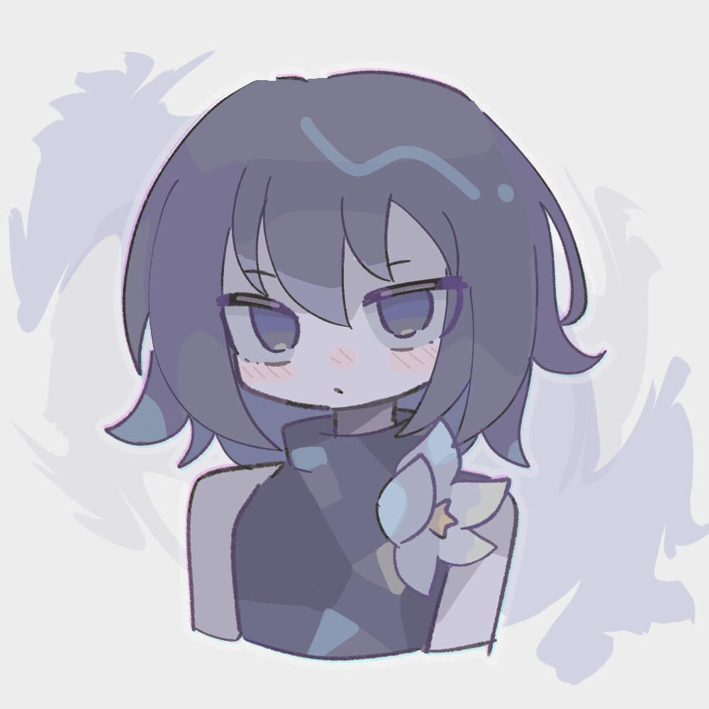 可愛いバストアップのキャラを描きます 彩度低めのキャラクターを描くのが得意です イメージ1