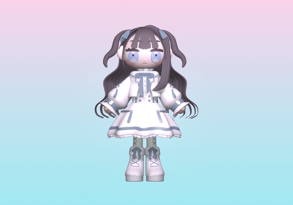 オリジナルキャラを3Dモデリングします 探索者や代理キャラなどのかわいい3D画像が欲しい方へ イメージ3
