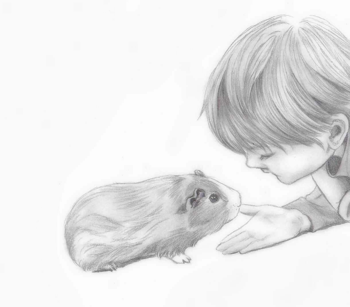 お写真をもとに鉛筆画をお描きします 大事なペットの愛すべきお顔を温かみある絵に イメージ7