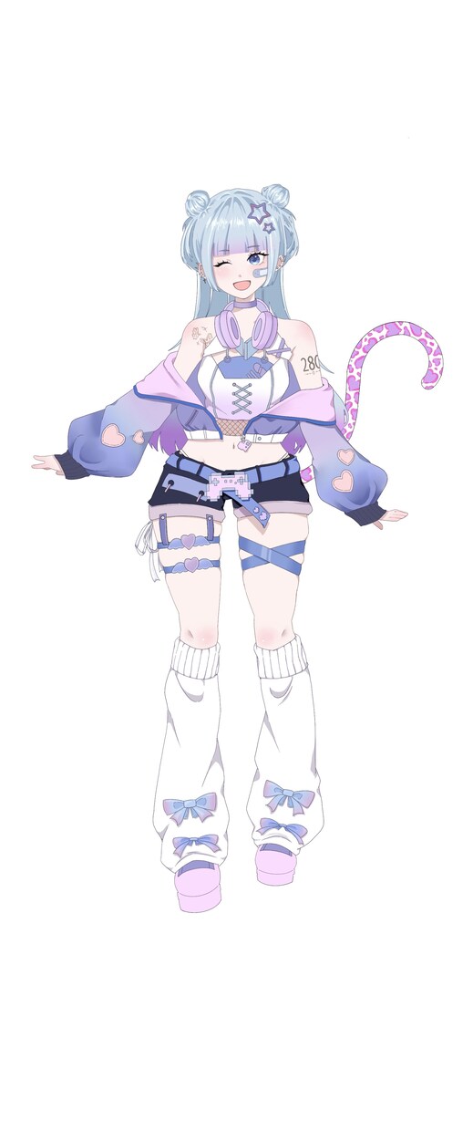 VTuber,Vライバーで使用する1枚絵ます サムネイルや、グッズ等で使用する1枚絵を描かせていただきます イメージ2