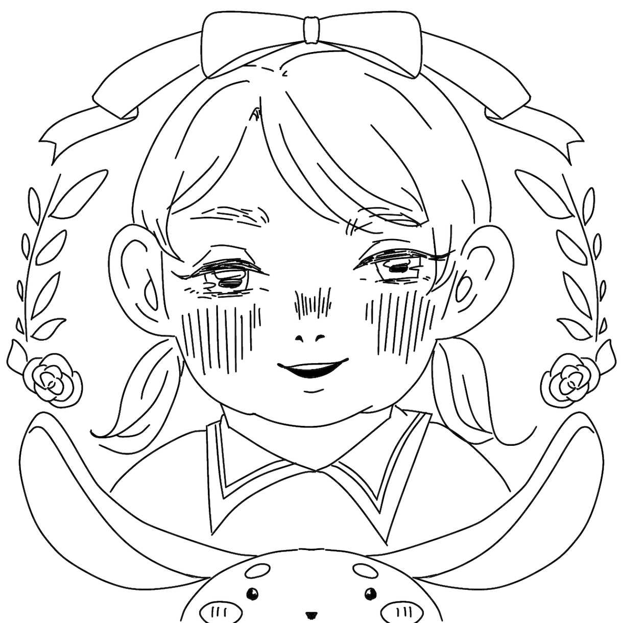 ポップで可愛い似顔絵をお作りします 手書き風andちびキャラ風イラストの似顔絵です♪ イメージ4