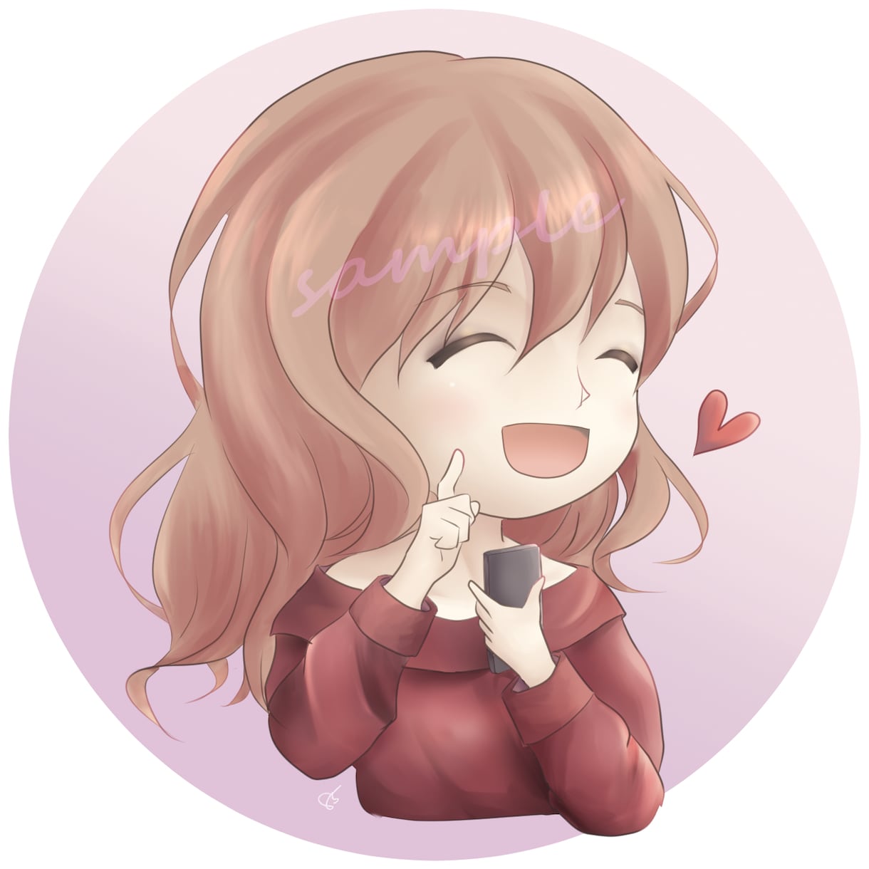 ＳNSやブログなどに使えるアイコン描かせて頂きます 商用可！まるっこいデフォルメキャラをお描きします！ イメージ3