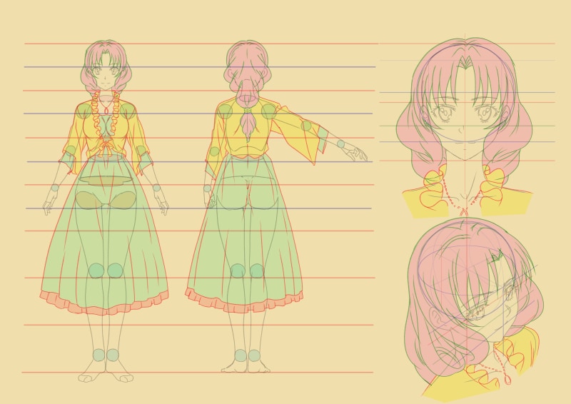 好きなキャラを描くための作画基準資料をお作りします 「好きなキャラをもっと似せて楽しく描きたい」をサポートします イメージ2