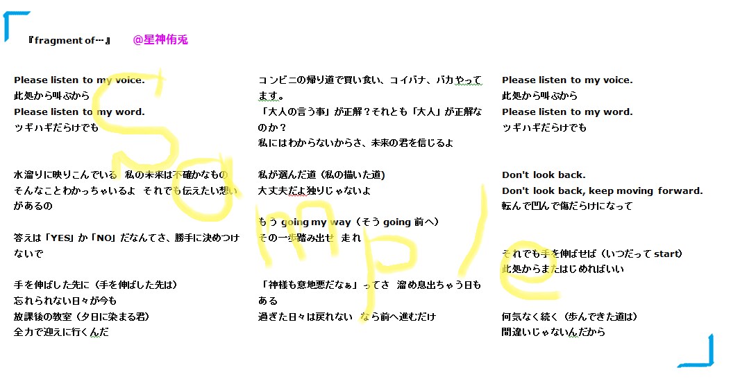 オリジナル楽曲に 作詞 提供致します 【初回/2000円】作曲はできるけど、作詞はちょっと…な方！ イメージ3