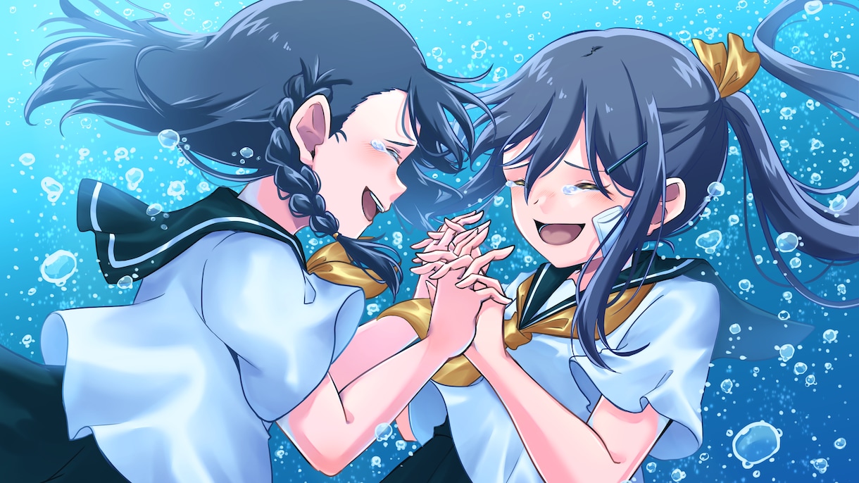 イラストを制作いたします オリジナル曲や歌ってみたのMV用、アイコン、グッズ絵などに！ イメージ2
