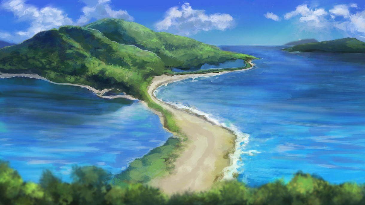 背景イラストお描きします 絵画のようなタッチの厚塗りイラスト イメージ6