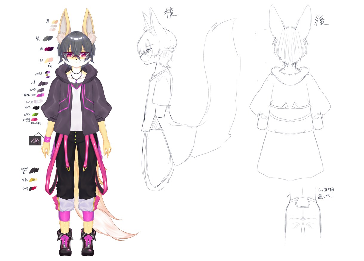 Vtuber向けイラスト+モデリング、制作します かっこいいかわいいモデルが必要な方へ イメージ3