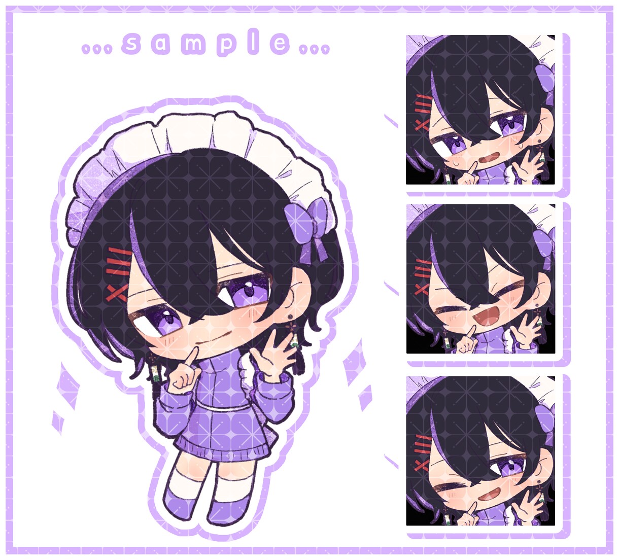 ぷにっと可愛い♡“推したくなる”ミニキャラ描きます SNSや配信を彩る、親しみやすい可愛いミニキャラをお届け！！ イメージ1