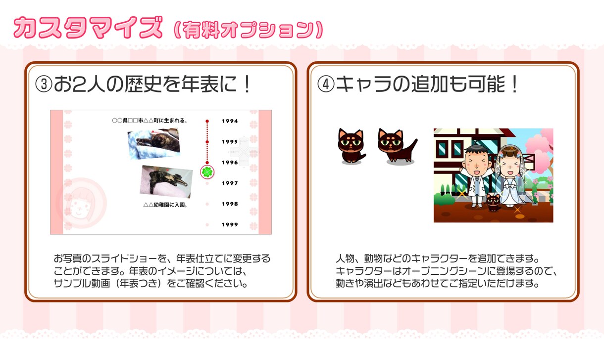 世界でひとつ★心に残る結婚式ムービー作ります 結婚式のプロフィールムービーを特別なものにしたい方へ イメージ6