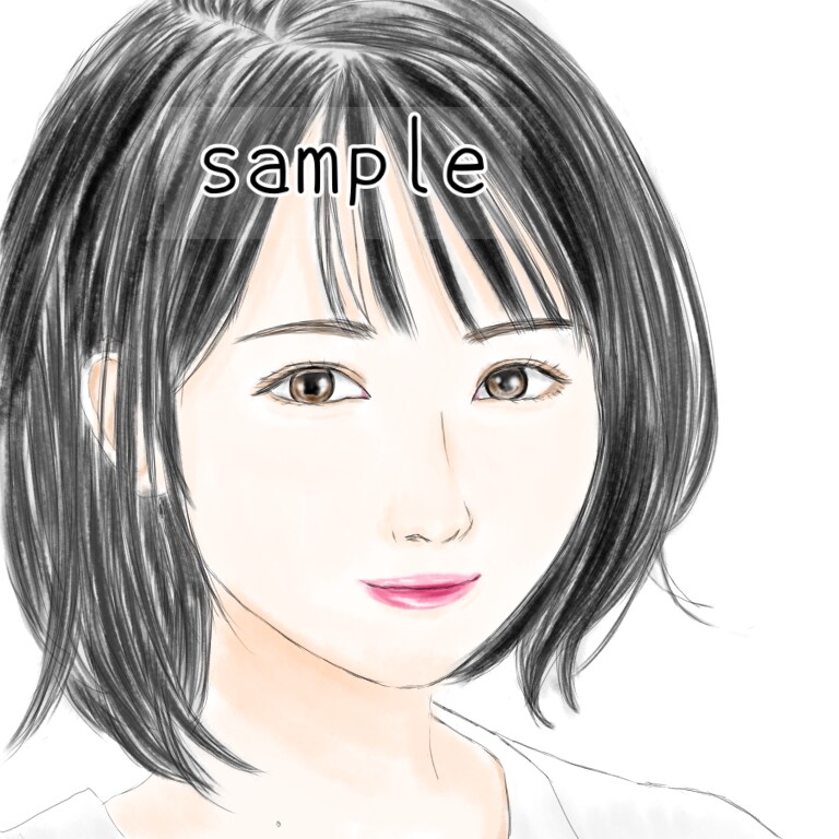 お写真をもとに本格的で綺麗な似顔絵を描きます 水彩風☆アイコンやプレゼントにもおすすめ！ イメージ7
