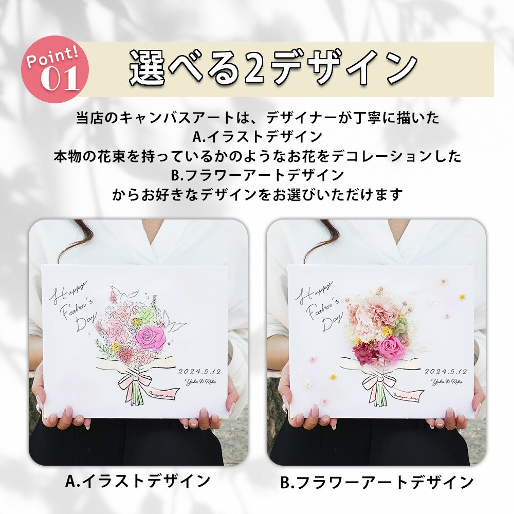 本物の花束のようなキャンバスアート作ります キャンバスのイラストにお花をつけた本物の花束のようなアート♩ イメージ3