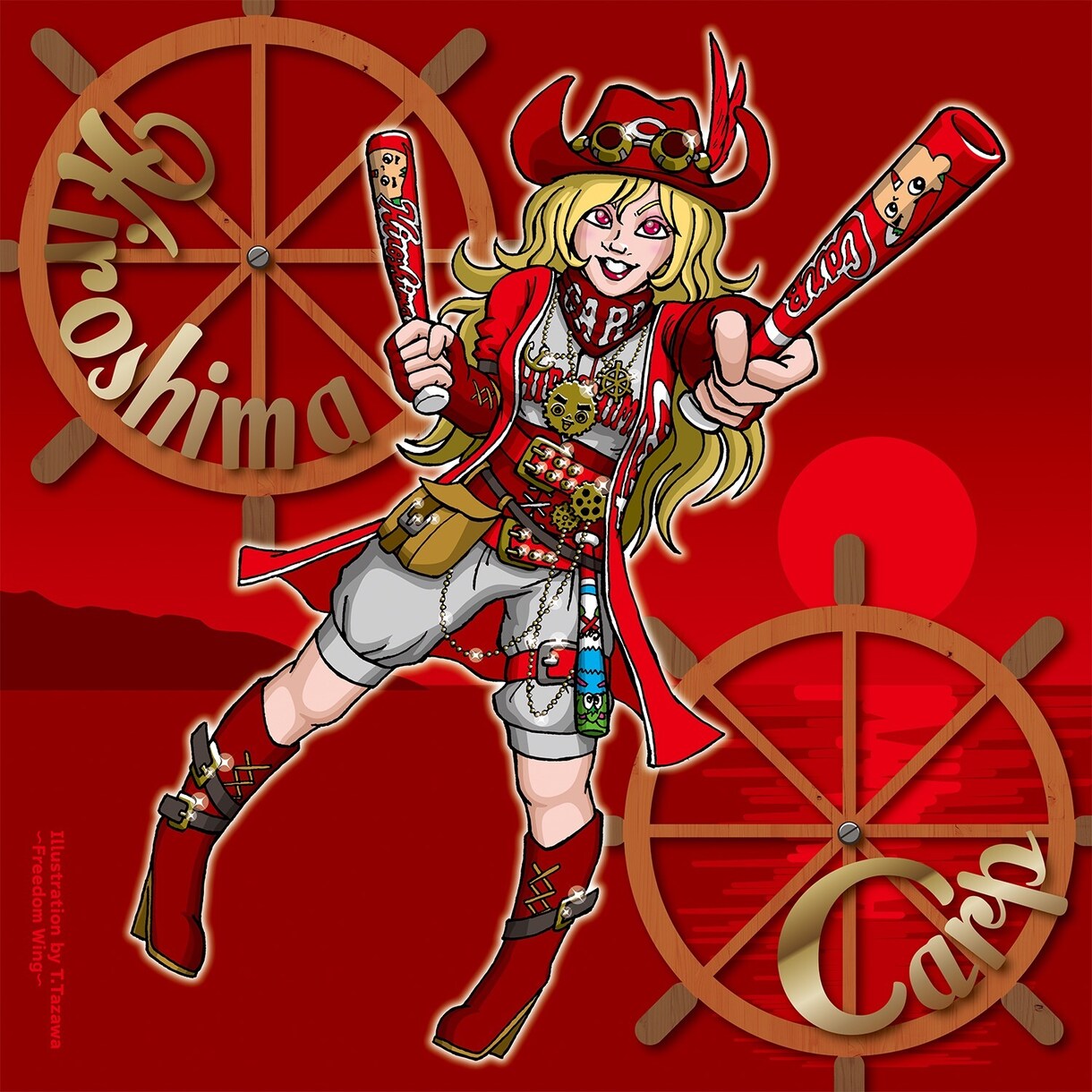 アメコミ風ガールズキャラクター描きます ショップのポップ・看板、企業様の印刷媒体・ウェブなどに！ イメージ2