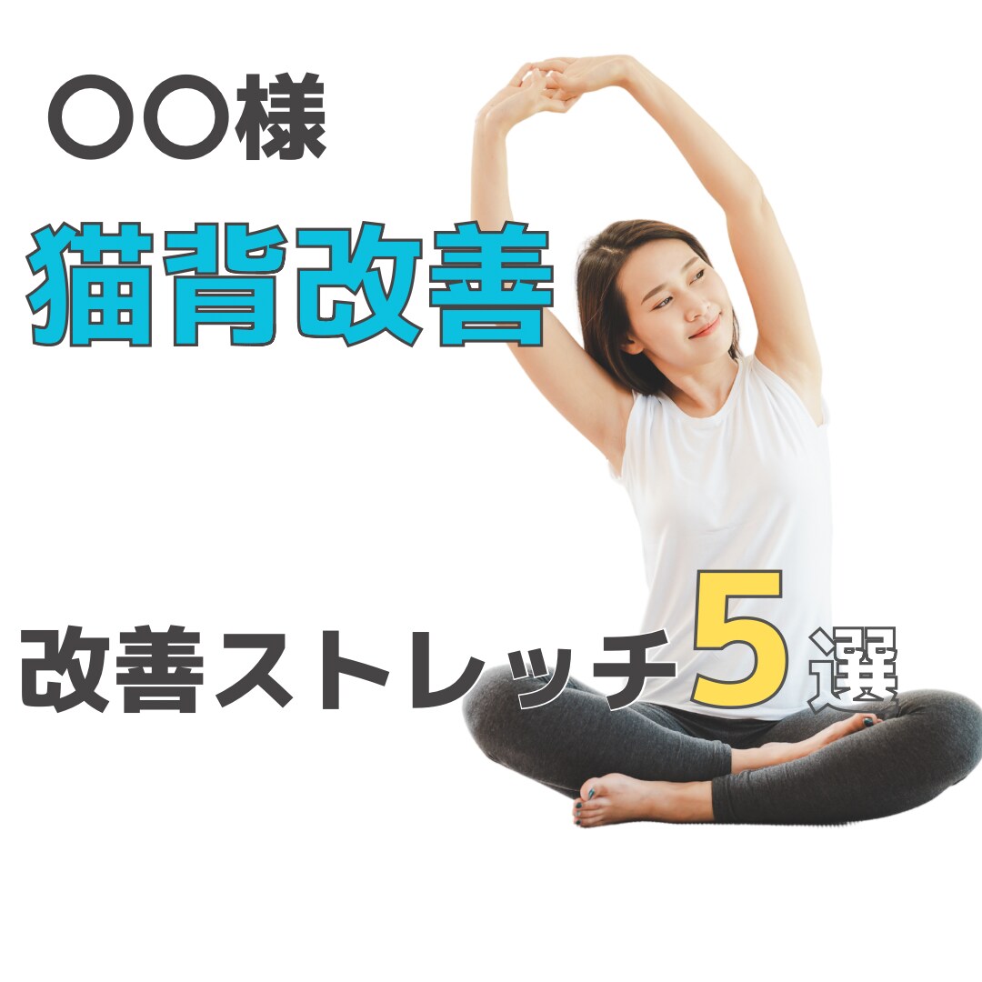 脱猫背！後ろ姿を綺麗にカッコ良くします 自宅でできるあなたに合わせたオーダーメイドのプログラム提供 イメージ3