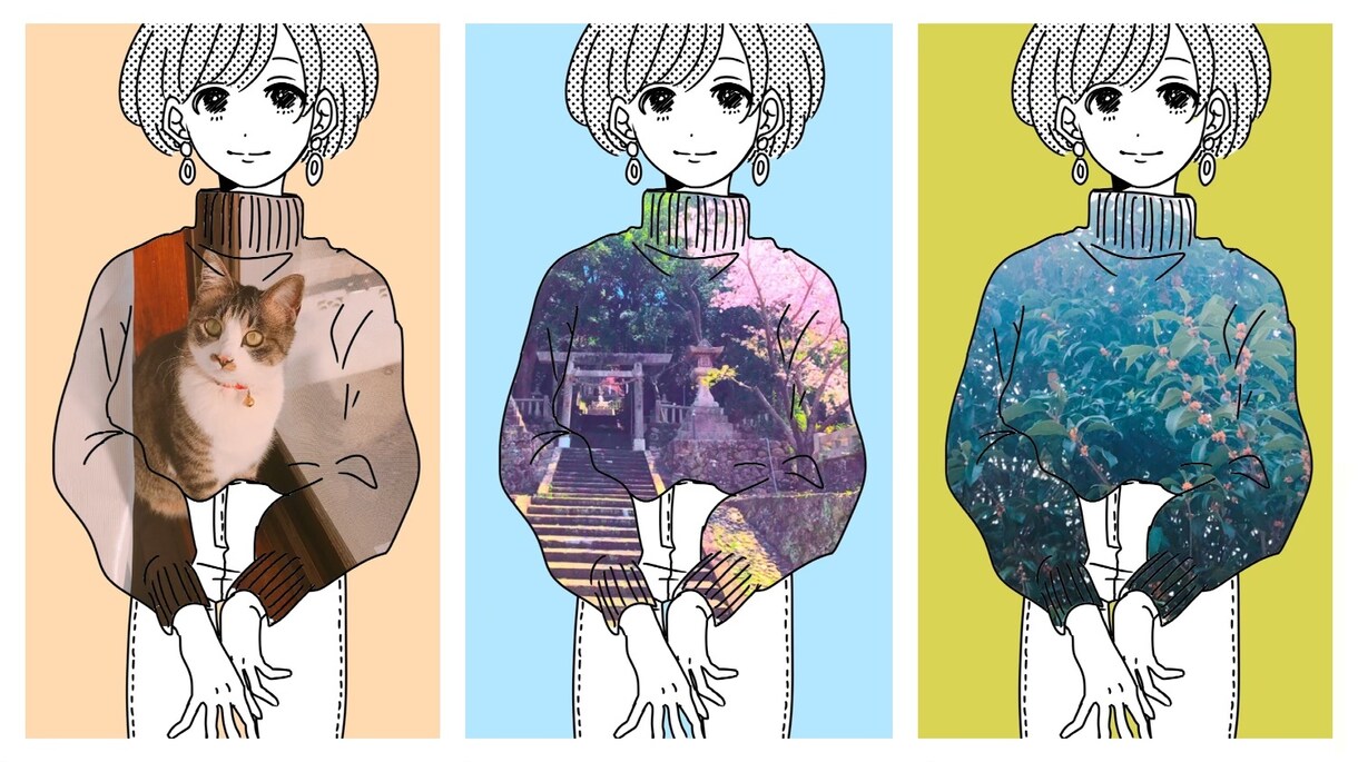 思い出のお写真がメイン♡イラスト描かせて頂きます シンプルかつオシャレに仕上げます♡似顔絵にしても◎ イメージ1