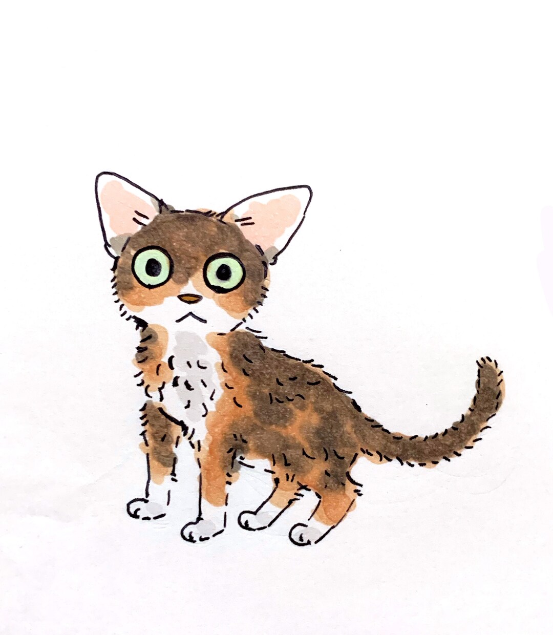 アナログでペットの似顔絵お描きします ミニ色紙(3枚)にアナログでペットの似顔絵お描きします！！ イメージ1