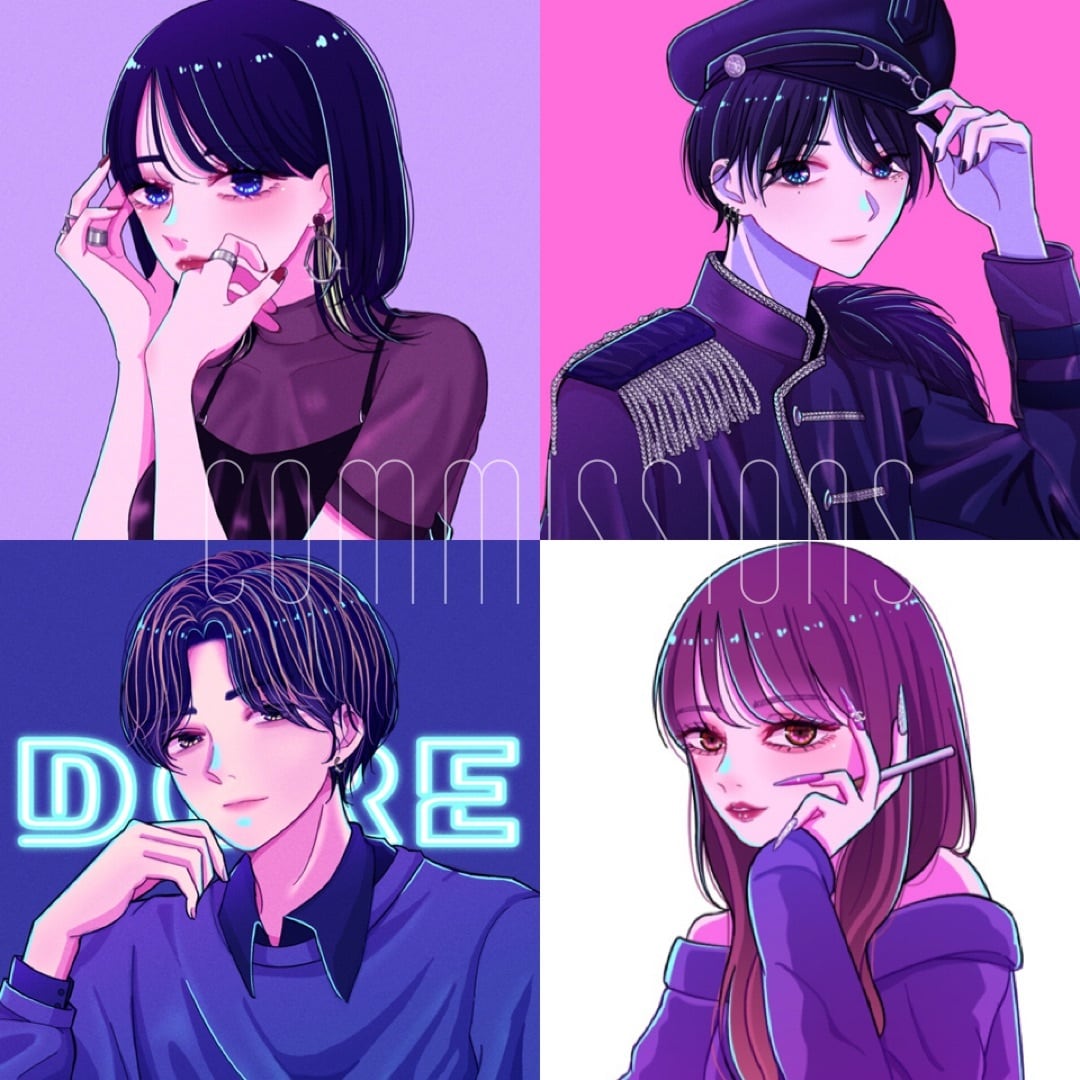 韓国風の可愛いアイコンお描きいたします アイコン/全身イラスト/プレゼントなど イメージ2
