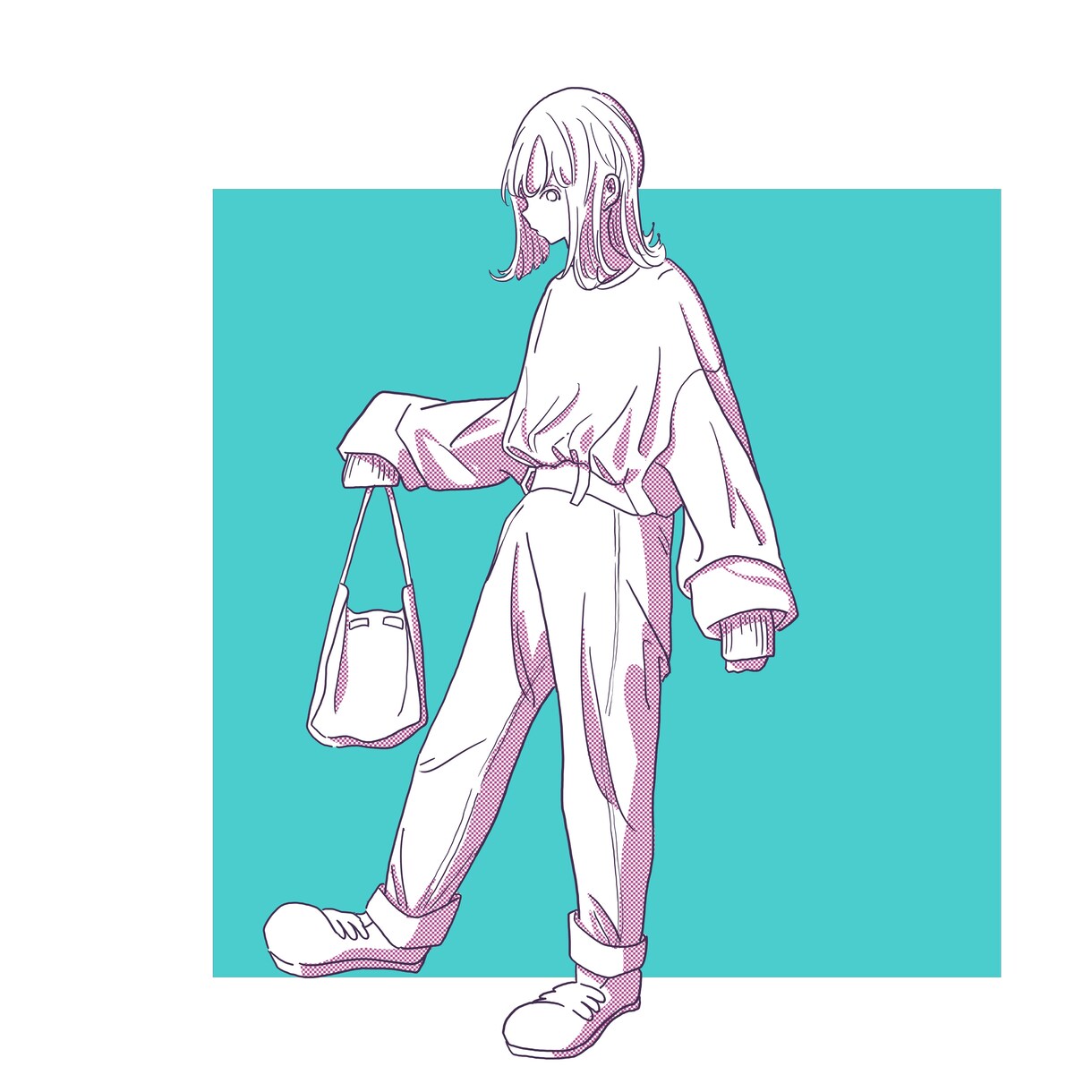 あなたのコーデ、描きます SNSアイコン、広告ポスター色々な面で使いやすい絵です！ イメージ2