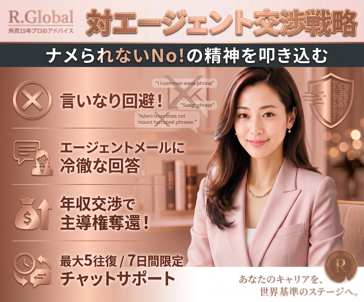 外資転職リクルーター対応・年収交渉英語で支援します ⏱ 大手外資実務15年・採用視点のプロがサポートします！ イメージ1