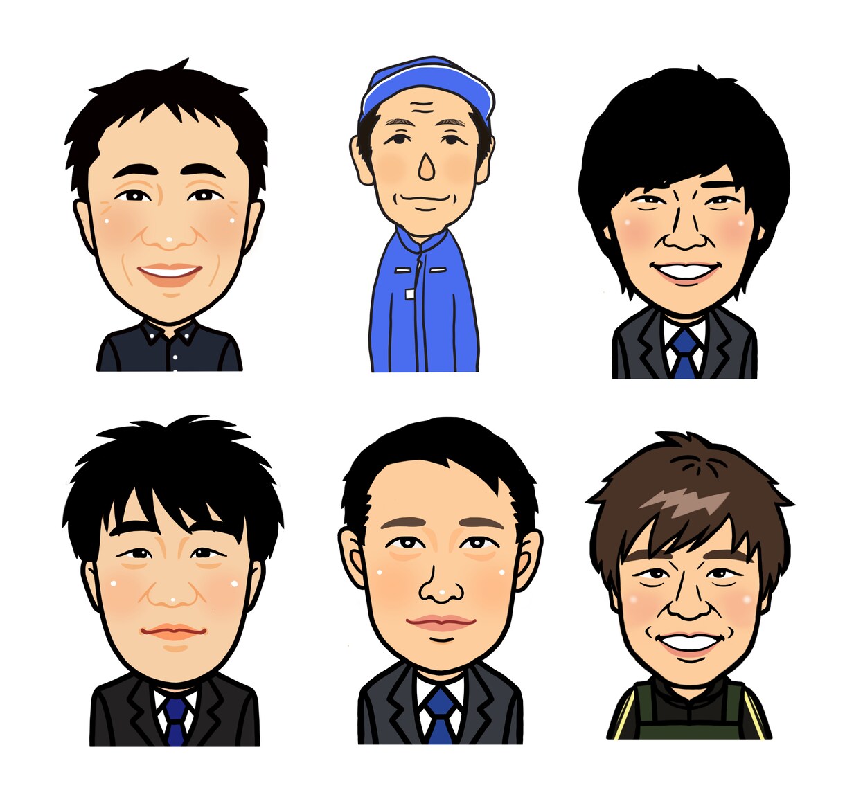 早い！安い！丁寧！あなたの似顔絵お描きします 印象に残る名刺を作りたい方にオススメです！ イメージ3