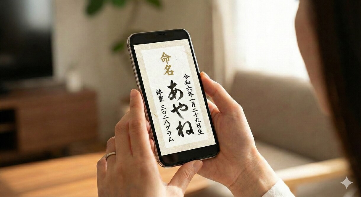 手書き命名書をオーダーメイドで作ります ご指定いただいた赤ちゃんのお名前を心を込めて制作 イメージ3