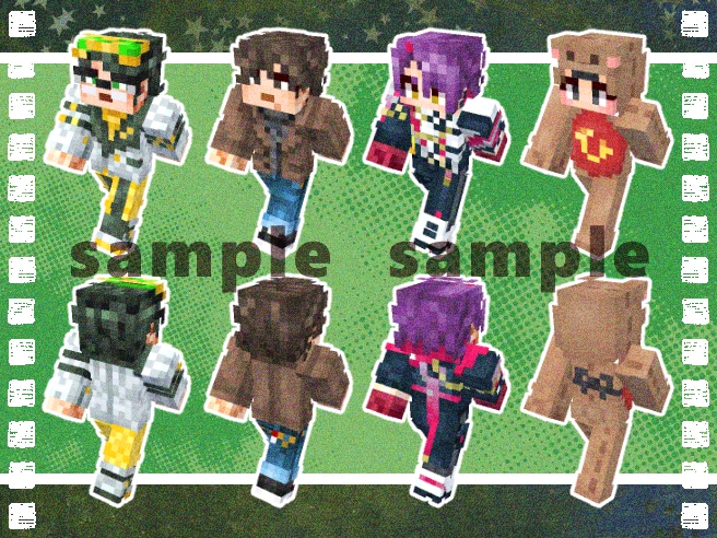 ドッターがマイクラスキンを制作します どんなデザインでも料金内で制作！唯一無二のスキンをお届け！ イメージ7