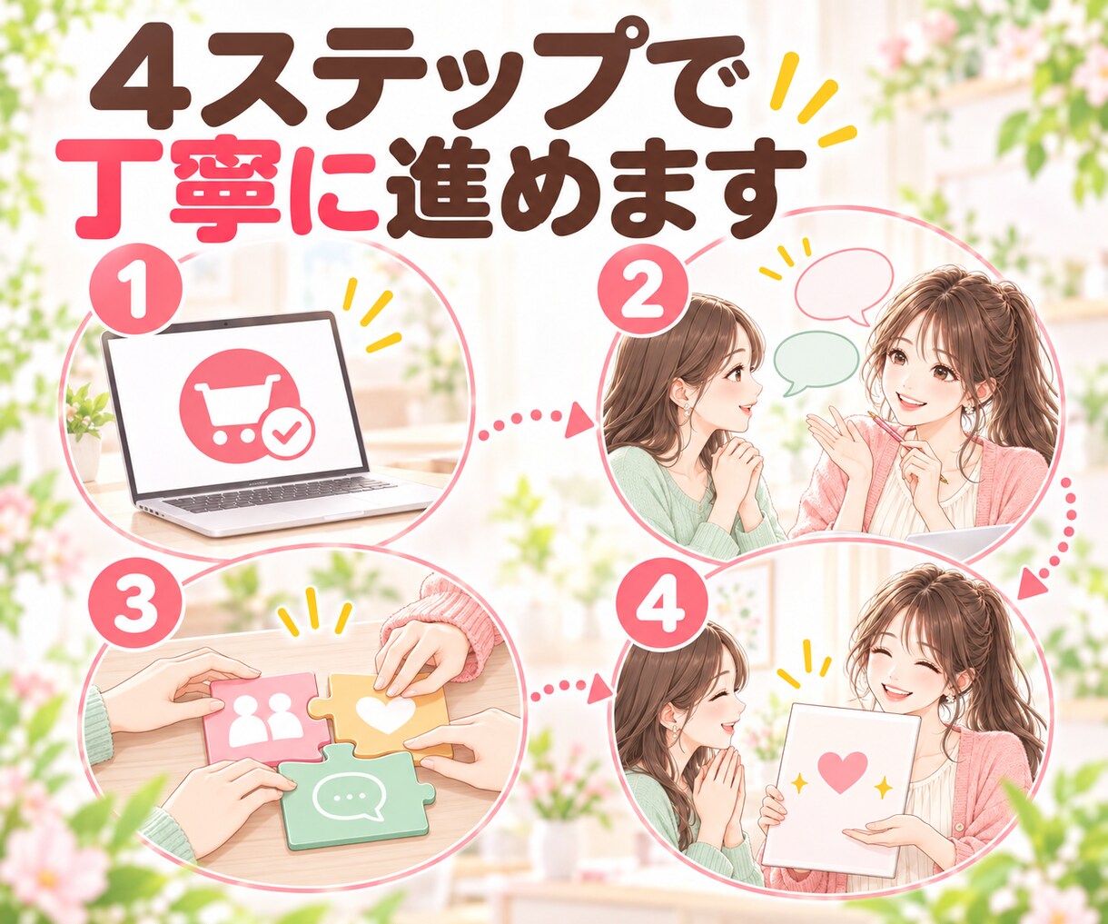 あなたのサービス、誰に届けたいか一緒に整理します 初心者さん向けに、お客様像・悩み・伝え方をやさしく言語化♡ イメージ8