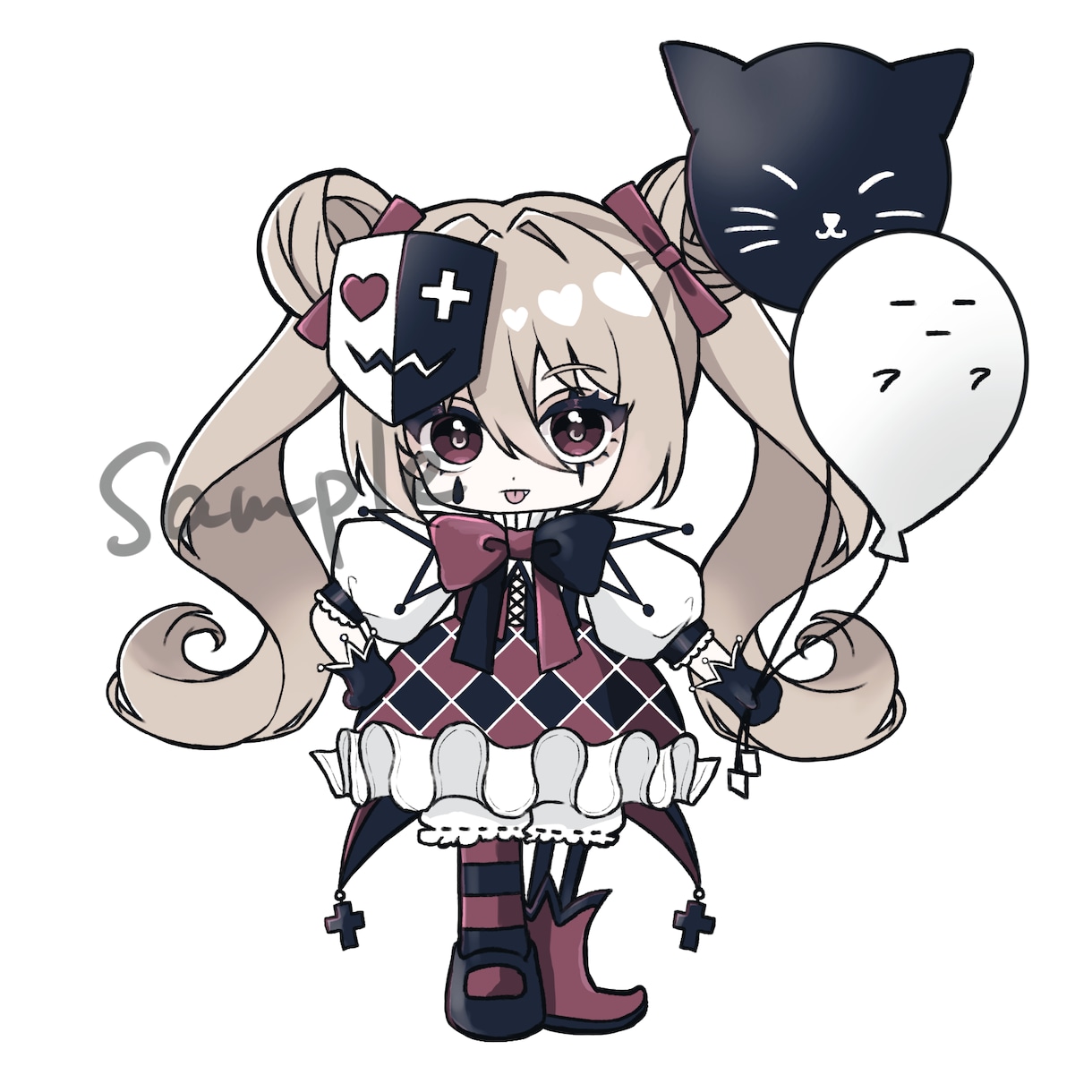 可愛い女の子のSDイラストを制作します ときめきを感じるような可愛さを大事にしています♡ イメージ5
