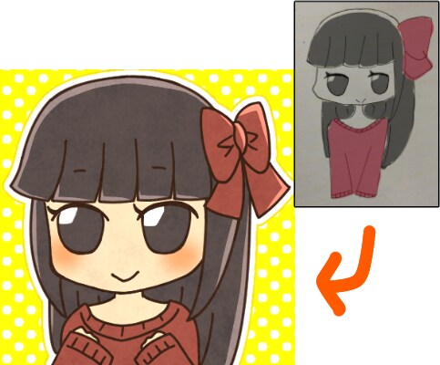 あなたのイラストを仕上げます ご自身のイラストをアイコンや名刺などに イメージ2